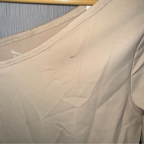 Abercrombie & Fitch Smooth Tan One Long Sleeve thing Bodysuit Small - Picture 5 of 5